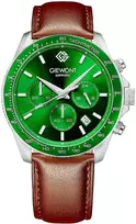 Vyriškas laikrodis Giewont Chronograph Safyras Ruda Žalia GW3520-A6