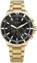 Vyriškas laikrodis Giewont Chronograph Safyro Auksinis Juodas GW3970-B7