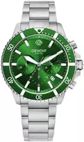 Vyriškas laikrodis Giewont Chronograph Safyro Sidabrinis Žalias GW3970-B8