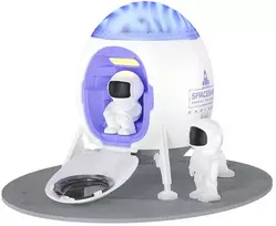 XO LED projektorius CF38 žvaigždžių ir galaktikos su „Bluetooth“ garsiakalbiu, baltas
