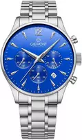 Vyriškas laikrodis Giewont Chronograph Sapphire Sidabrinė Mėlyna GW6310-B3