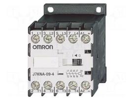 Contactor: 4-pole | NO x4 | 24VDC | 9A | for DIN rail mounting | J7KNA