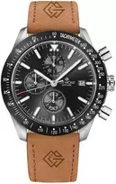 Vyriškas laikrodis Giewont Chronograph Safyro Rudas Juodas GW8720-A1