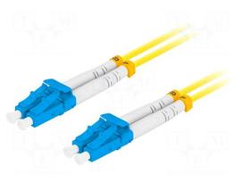 Fiber patch cord | LC/UPC,both sides | 0.5m | 9/125um | LSZH | blue