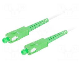 Fiber patch cord | SC/APC,both sides | 2.5m | 9/125um | LSZH | green