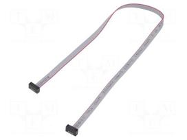 Ribbon cable with IDC connectors | IDC socket,both sides | 30AWG