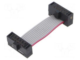 Ribbon cable with IDC connectors | IDC socket,both sides | 30AWG