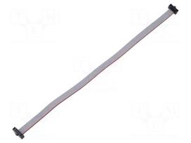 Ribbon cable with IDC connectors | IDC socket,both sides | 30AWG