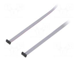 Ribbon cable with IDC connectors | IDC socket,both sides | 30AWG
