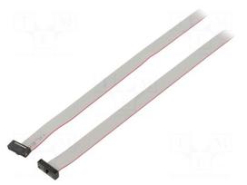 Ribbon cable with IDC connectors | IDC socket,both sides | 762mm