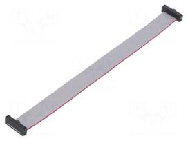 Ribbon cable with IDC connectors | IDC socket,both sides | 30AWG
