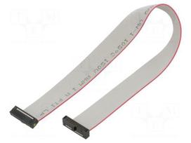 Ribbon cable with IDC connectors | IDC socket,both sides | 30AWG