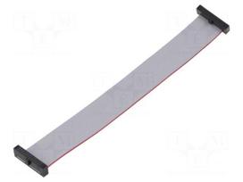 Ribbon cable with IDC connectors | IDC socket,both sides | 127mm