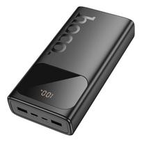Išorinė baterija Hoco  J144A Hymn power bank(30000mAh) SB-A1/USB-A2: 5V/2A USB-C/Micro: 5V/2A Black