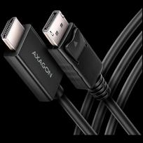 AXAGON RVD-HI20C2 DisplayPort - HDMI 2.0 cable 1.8m 4K/60Hz