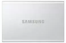Kietasis diskas Nešiojamasis SSD diskas „Samsung T7 Resurrected 4TB“, kurio skaitymo sparta – 1050MB/s, įrašymo sparta – 1000MB/s.
