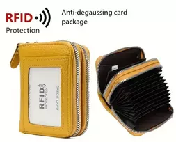 Piniginė ir kortelių dėklas su RFID apsauga