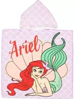 Disney Princess Ariel paplūdimio rankšluostis pončas 60x120 cm (greitai džiūstantis)