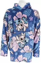 Disney Lilo ir Stitch Hibiscus užtraukiama pliušinė poliarinė antklodė, pončas 3-6 metų vaikams