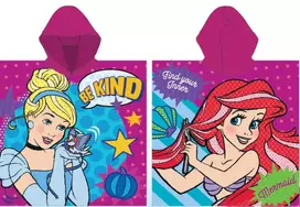 Disney Princess Story paplūdimio rankšluostis pončas 55x110 cm (greitai džiūstantis)
