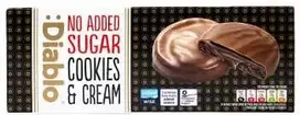 Cookies Diablo Sugar Free Dark Chocolate & Kreminis with no added sugar, 128 g (with maltitol)