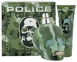 Set Police: To Be Camouflage Eau De Toilette For Men, 75 ml + To Be Camouflage Hydrating Losjonas kūnui, 100 ml
