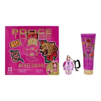 Rinkinys Police: „To Be Free To Dare“ drėkinamasis losjonas kūnui, 100 ml + „To Be Free To Dare“ kvepalai moterims, 40 ml
