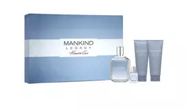 Set Kenneth Cole: Mankind Legacy Eau De Toilette For Men, 100 ml + Mankind Legacy After-Shave Balm, 100 ml + Mankind Legacy Dušo želė & Šampūnas 2-In-1, 100 ml + Mankind Legacy Eau De Toilette For Men, 15 ml