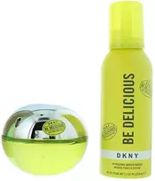 Set Dkny: Be Delicious Eau De Parfum For Women, 100 ml + Be Delicious Cleansing Shower Mousse, 150 ml