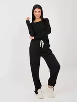 Italy Moda Kelnės-MI-SP-P6845.68-juoda