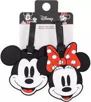 Peers Hardy Disney Mickey & Minnie set of 2 luggage labels