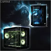 Stacionarus kompiuteris „Captiva“ aukščiausios klasės žaidimų kompiuteris R90-031 R7-5700X 32GB / 1 TB SSD RTX 5070 „Windows 11“