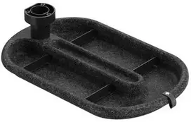 Spacetronik Veltinis po stalu esantis organizatorius 360 SPB136B juodas