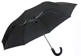 Sulankstomas skėtis juodas/sulankstomas/automatinis