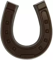 Rūta Juodojo šokolado (50 %) figūra „Laimės pasaga“, 45 g