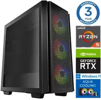 Stacionarus kompiuteris INTOP AQUA Ryzen 5 7500X3D 64GB DDR5 2TB SSD M.2 NVME RTX5060Ti 16GB WIN11 (RW66159WH)