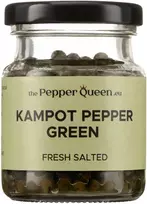 Kampot Pepper Šviežiai sūdyti kampoto pipirai grūdeliais Kampot Salted Pepper, 40 gr