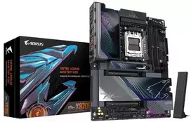 Pagrindinė plokštė GIGABYTE X870E A MASTER X AM5 4xDDR5 2xSATA 5xM.2