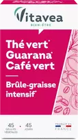 Prancūzija Vitavea Žalioji arbata, guarana ir žalia kava riebalų deginimui
