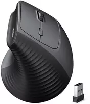 Ugreen Belaidė vertikali pelė 2.4GHz / Bluetooth 5.4 (reguliuojamas DPI), juoda