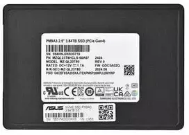 U.2 NVMe SSD - Samsung PM9A3 3.84TB 6900MB/s Skaityti 4100MB/s Rašyti Juoda