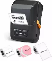 Spausdintuvas SUPVAN T50M Pro nešiojama terminė etikečių spausdintuvė su 3 ritinėliais, USB-C