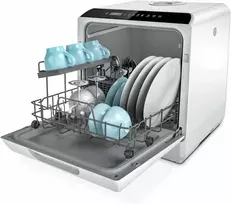 Hermitlux mini staline indaplovė, 43 cm pločio, 4 rinkinių talpa, 175 kWh/metus, balta