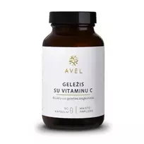 AVEL bioaktyvi Geležis Ferrochel® su Vitaminu C, 90 kaps.