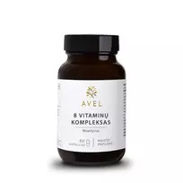 AVEL bioaktyvus B vitaminų kompleksas, 60 kaps.