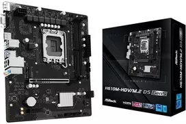 Pagrindinė plokštė Asrock H610M-HDV/M.2 D5 Gen5 Intel H610 LGA 1700 micro ATX