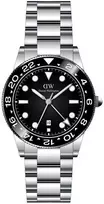 Laikrodis Daniel Wellington Iconic GMT 40 Link Juodas Ceramic Bezel S DW00100919
