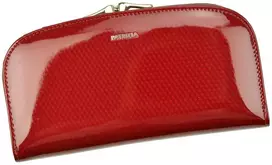 Natūralios odos moteriška piniginė RFID Patrizia CB-123, raudona