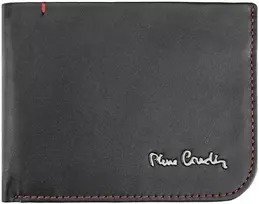Natūralios odos vyriška piniginė Pierre Cardin TILAK35 8806, juoda/raudona