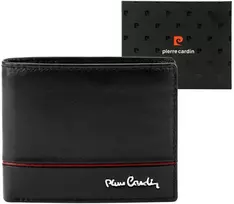 Vyriška odinė piniginė Pierre Cardin YS605 8825 juoda+raudona